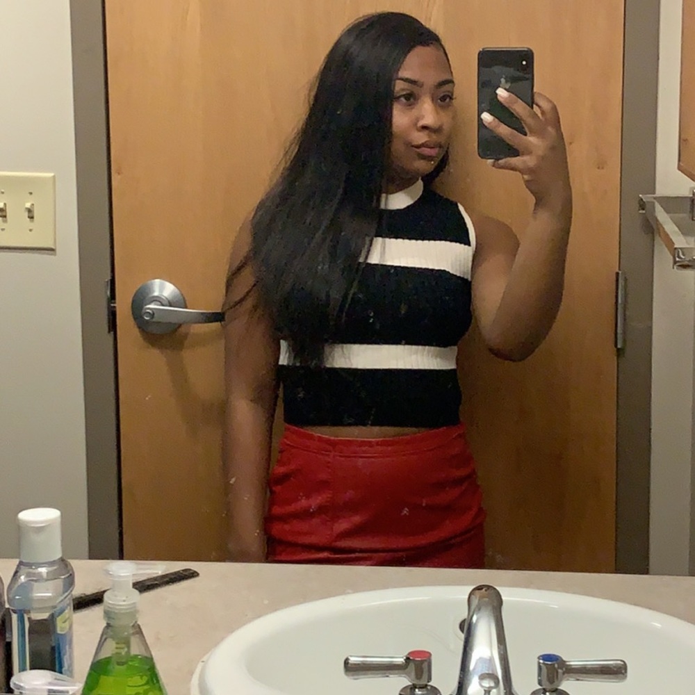 Striped crop top